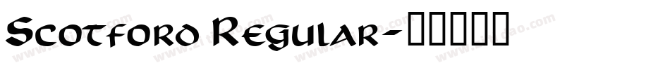 Scotford Regular字体转换
